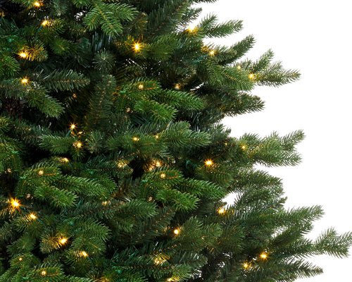 Everlands Allison pine LED kunstkerstboom groen - H 210 x D 127 cm - afbeelding 3