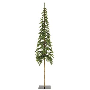 Everlands Alpine kunstkerstboom groen - H 180 x D 41 cm - afbeelding 1