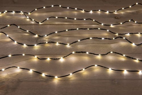 Anna's collection Flexwire Snoerverlichting Zwart 6 m 200 L Warm wit