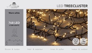 Anna's Collection treeclusterverlichting warm wit met 768 lampjes - L 1000 cm - afbeelding 1