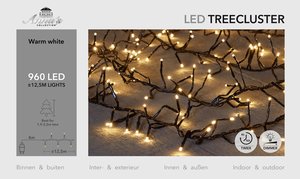 Anna's Collection treeclusterverlichting warm wit met 960 lampjes - L 1250 cm - afbeelding 1