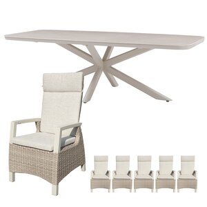 Royal Seasons Athene dining set voor 6 personen - afbeelding 1