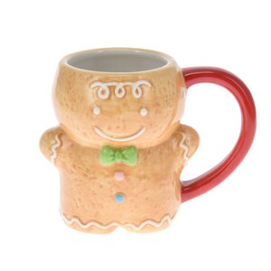 Beker gingerbread Bruin 10 cm - afbeelding 1