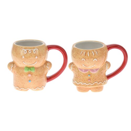 Beker gingerbread Bruin 10 cm - afbeelding 2