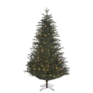 Black Box Trees Frasier Fir kunstkerstboom LED blauw - H 185 x D 124 cm - afbeelding 1