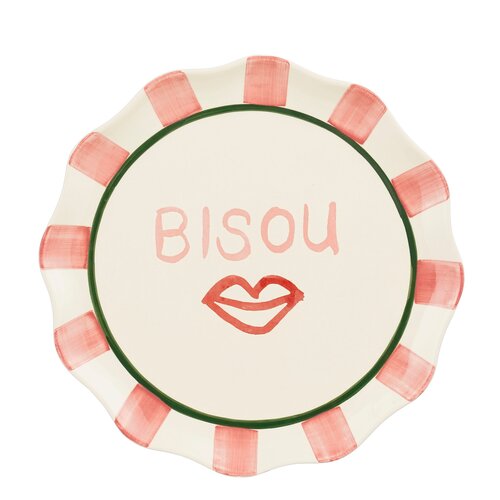 Bliss bord rond roze - D 34 x H 3 cm