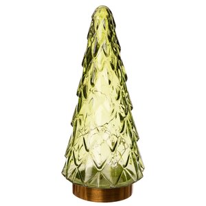 Boom glas 24.5x10.5cm groen - afbeelding 1