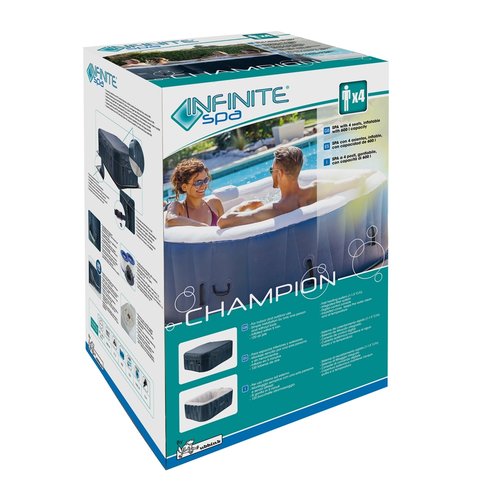 CHAMPION Infinite® spa opblaasbaar 4 pers. - 154 x 154 x 65 cm - afbeelding 4