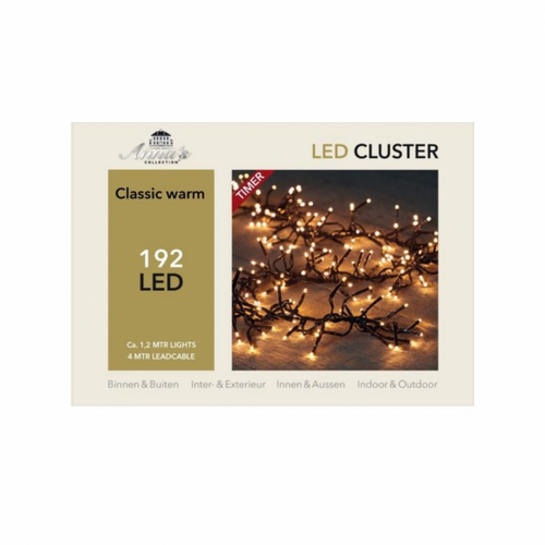 Anna's Collection clusterverlichting klassiek warm met 192 lampjes - L 120 cm - afbeelding 1