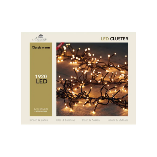 Anna's Collection clusterverlichting klassiek warm met 1920 lampjes - L 1150 cm - afbeelding 1