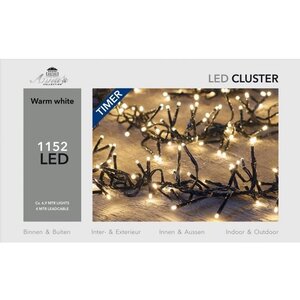 Anna's Collection clusterverlichting warm wit met 1152 lampjes - L 690 cm - afbeelding 1