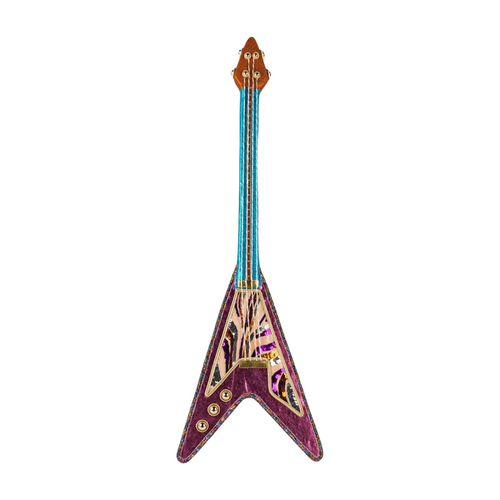 Deco gitaar roze - H 63 cm