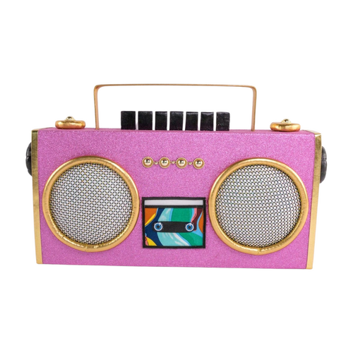 Deco radio groot roze