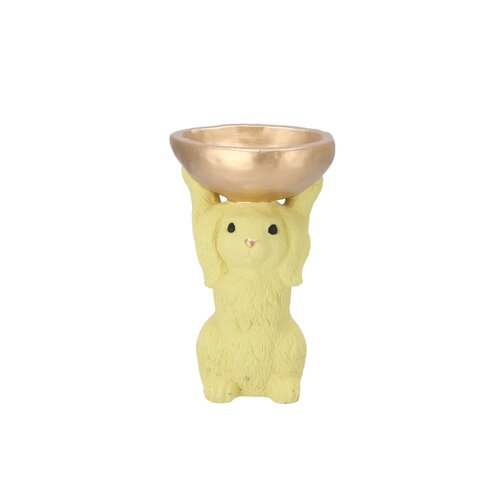 Decoratieschaal Bunny Bowl Geel - D 15 x H 23 - afbeelding 1