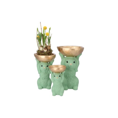 Decoratieschaal Bunny Bowl Groen - D 15 x H 23 - afbeelding 3