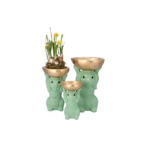 Decoratieschaal Bunny Bowl Groen - D 15 x H 23 - afbeelding 3