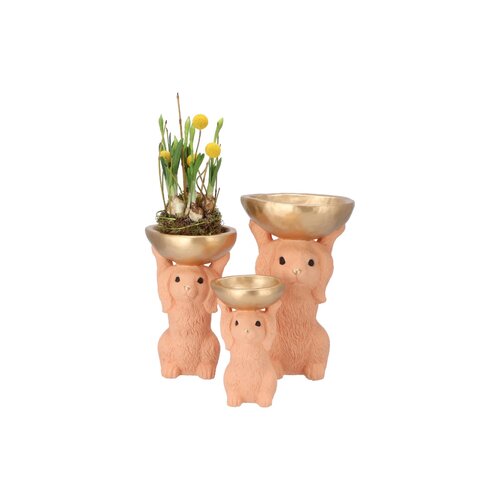 Decoratieschaal Bunny Bowl Oranje - D 15 x H 23 - afbeelding 3