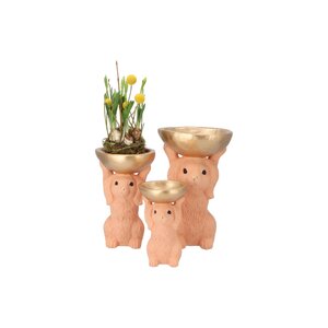 Decoratieschaal Bunny Bowl Oranje - D 15 x H 23 - afbeelding 3