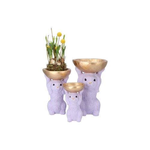 Decoratieschaal Bunny Bowl Paars - D 15 x H 23 - afbeelding 3