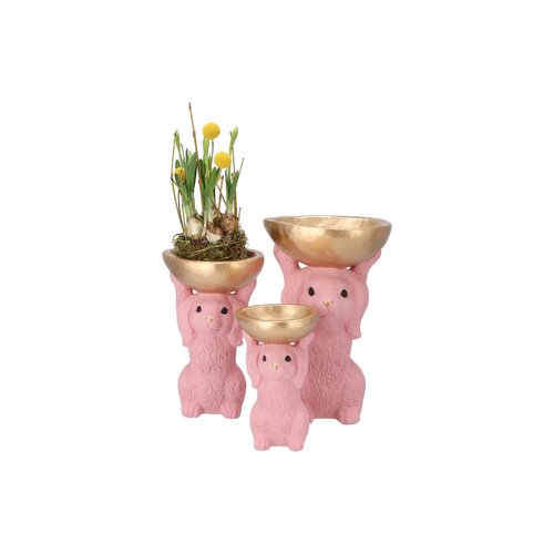 Decoratieschaal Bunny Bowl Roze - D 15 x H 23 - afbeelding 3