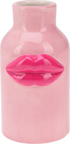 Decoratievaas met lipjes, 3 soorten - H 15,3 cm - afbeelding 4