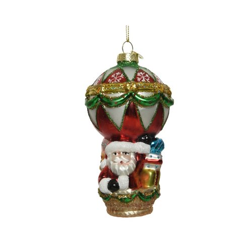 Decoris Ballon glas santa inside