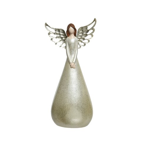 Decoris Engel terracotta angel wing - Wit/kleur(en)