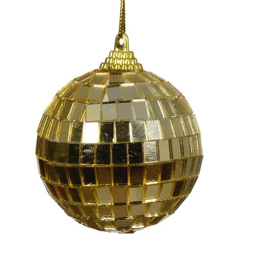 Decoris kerstbal foam goud - D 6 cm