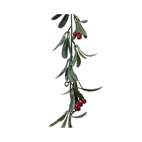 Decoris kerstslinger  groen/rood - L 8 x B 8 x H 180 cm