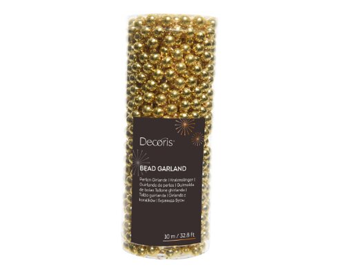 Decoris kralenslinger licht goud - D 0,8 x L 1000 cm