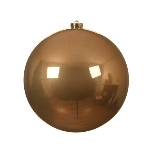 Decoris Kunststof Kerstbal 2 cm - toffee