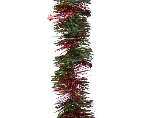 Decoris lametta guirlande Groen, rood 2.7 m