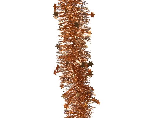 Decoris lametta guirlande stars Red copper 2.7 m