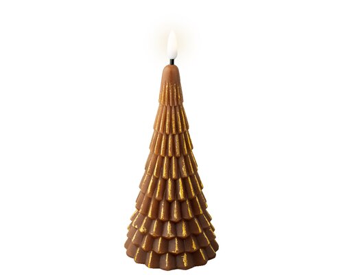 Decoris LED kaars kerstboom wax 18,6 cm