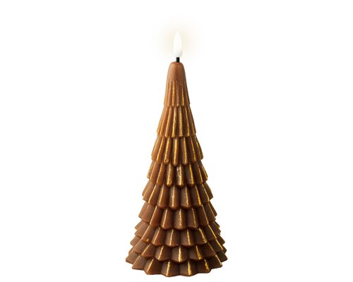 Decoris LED kaars kerstboom wax 21,3 cm