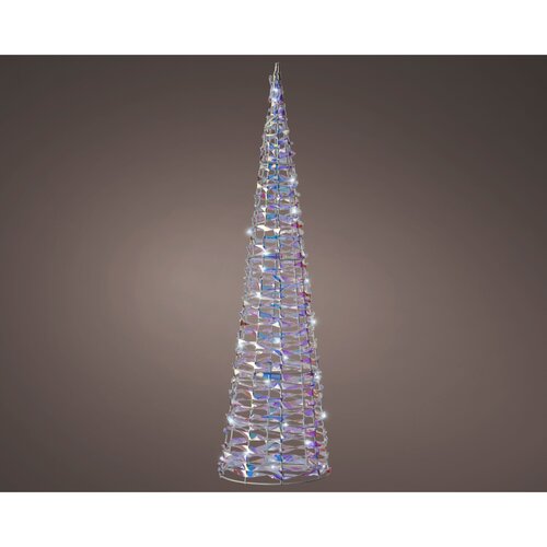 Decoris Micro LED cone binnen  koel wit - L 15 x B 15 x H 60 cm