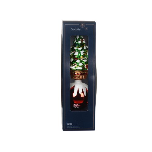 Decoris Piek glas  groen/kleur(en) - L 8,5 x B 8,3 x H 29 cm - afbeelding 2