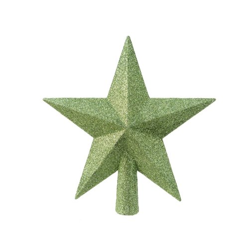 Decoris Piek Ster 19 x 19 x 4,2 cm - mistletoe groen