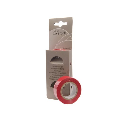 Decoris Raamtape tape - rood