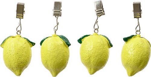 Decoris tafelkleedgewicht lemon - L 4 x B 6 x H 4 cm