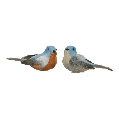 Decoris Vogel foam 2kl.ass - Blauw