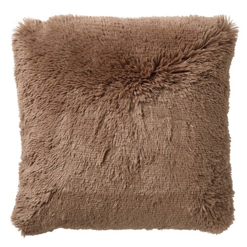 Dutch Decor sierkussen Fluffy Tobacco Brown - B 45 x H 45 cm - afbeelding 1