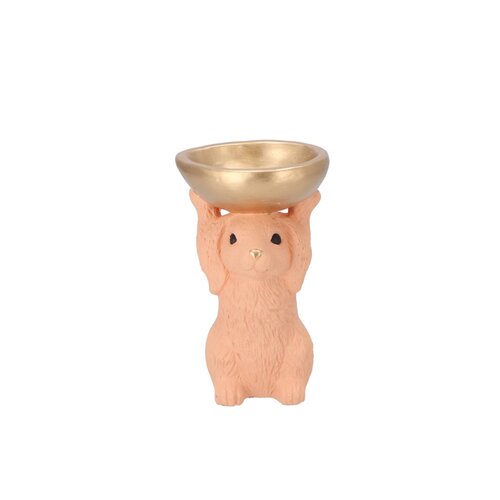 Decoratieschaal Bunny Bowl Oranje - D 11 x H 18 - afbeelding 1