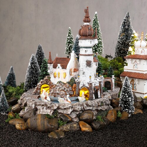 Efteling Zes zwanen (incl. adapter) - 24 x 31 x 27,5 cm - afbeelding 2