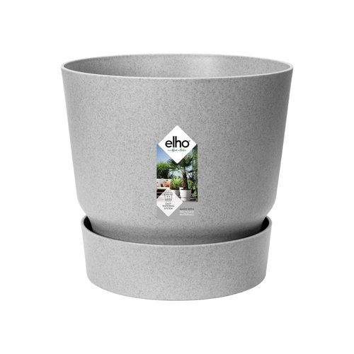 Elho Bloempot Greenville rond 14cm grijs - afbeelding 1