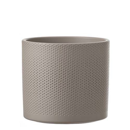 Era pot rond taupe relief - h17,5xd19,5cm