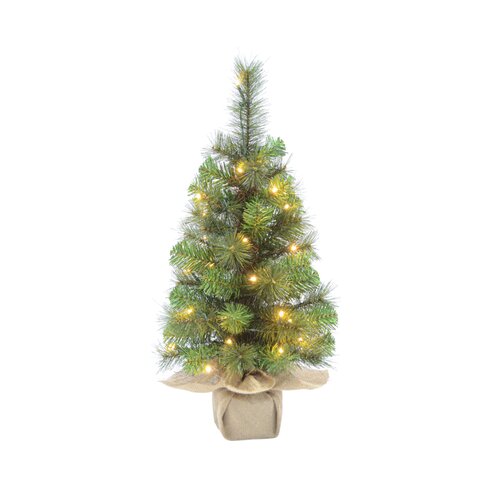 Everest tafel kunstkerstboom verlicht - H 60 cm