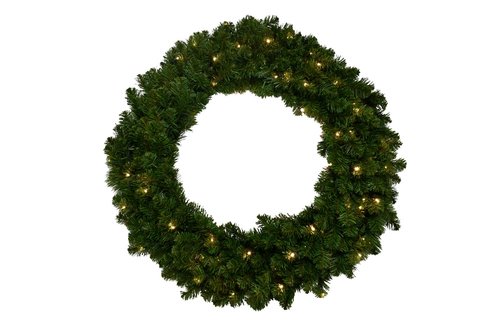 Evergreen Colorado spruce LED Krans - H 100 x D 100 cm