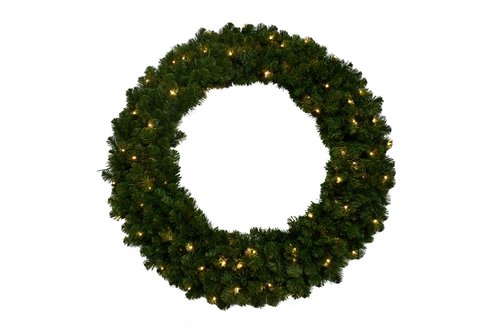 Evergreen Colorado spruce LED Krans - H 120 x D 120 cm