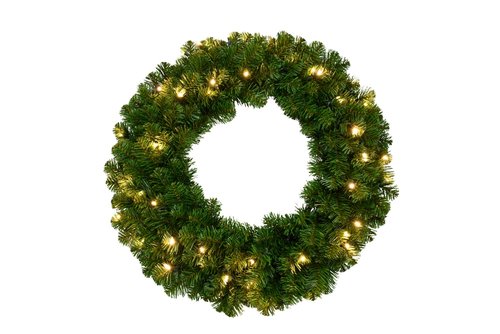 Evergreen Colorado spruce LED Krans - H 80 x D 80 cm